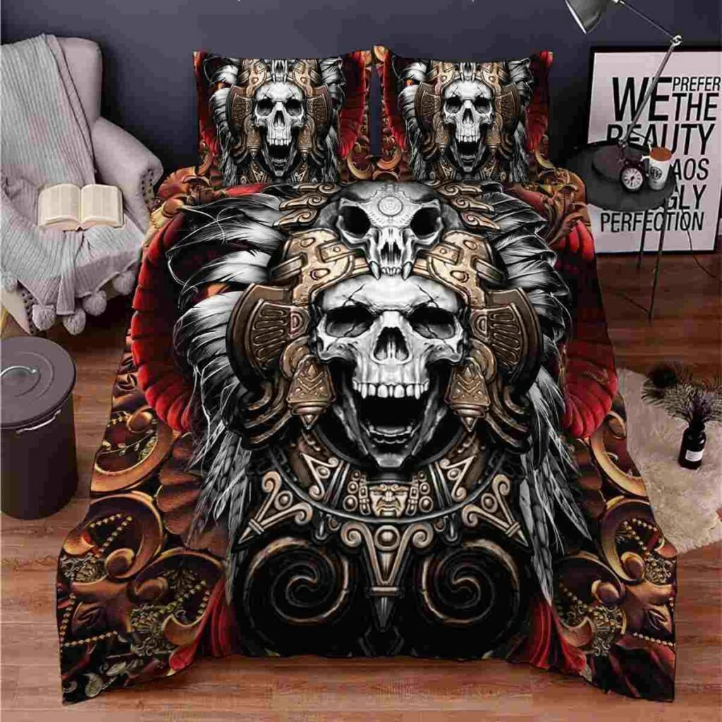 King Skull Bedding
