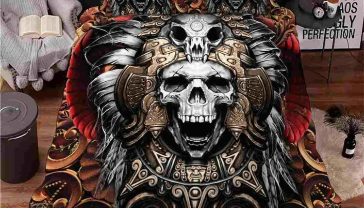 King Skull Bedding