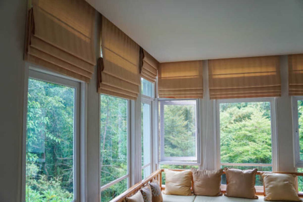 custom Roman shades