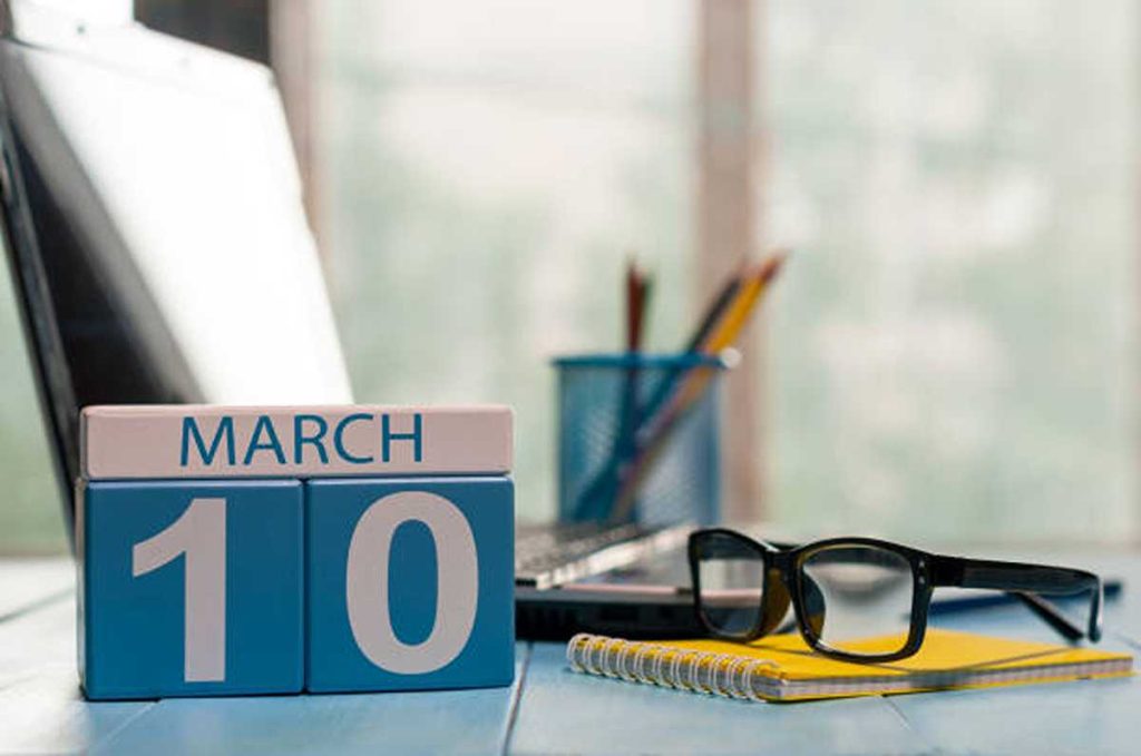 How Many Days Until March 10
