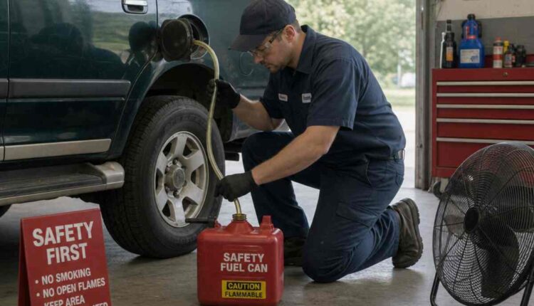 How to drain fuel