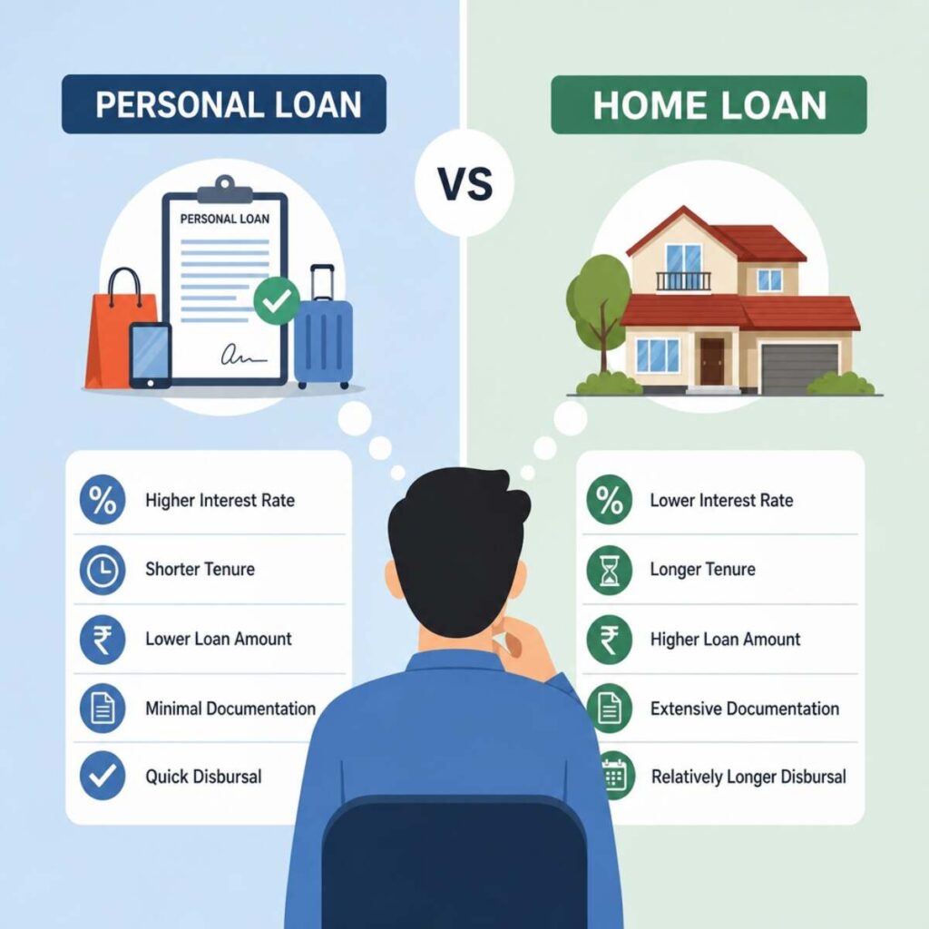 Comparing Personal Loans and Home Loans
